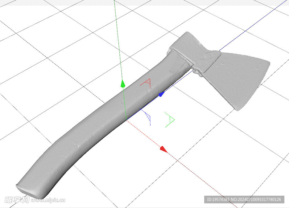 C4D模型 斧头