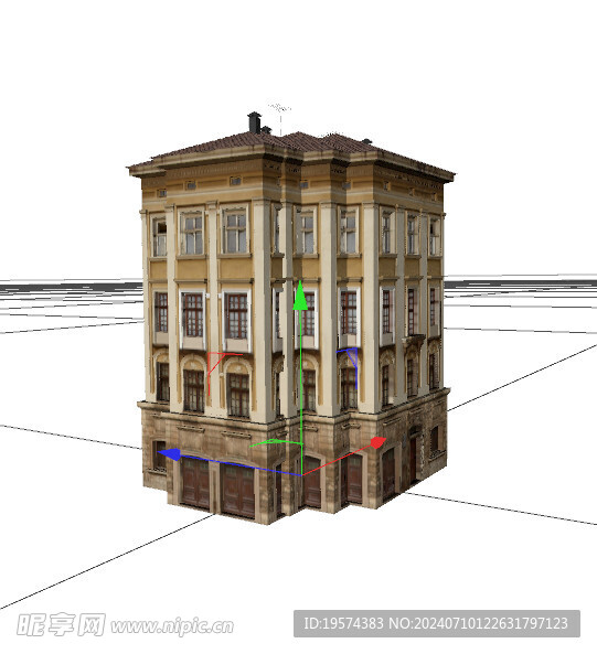 C4D模型 建筑物