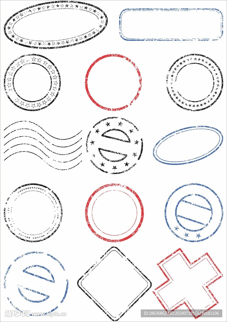 邮戳矢量图像