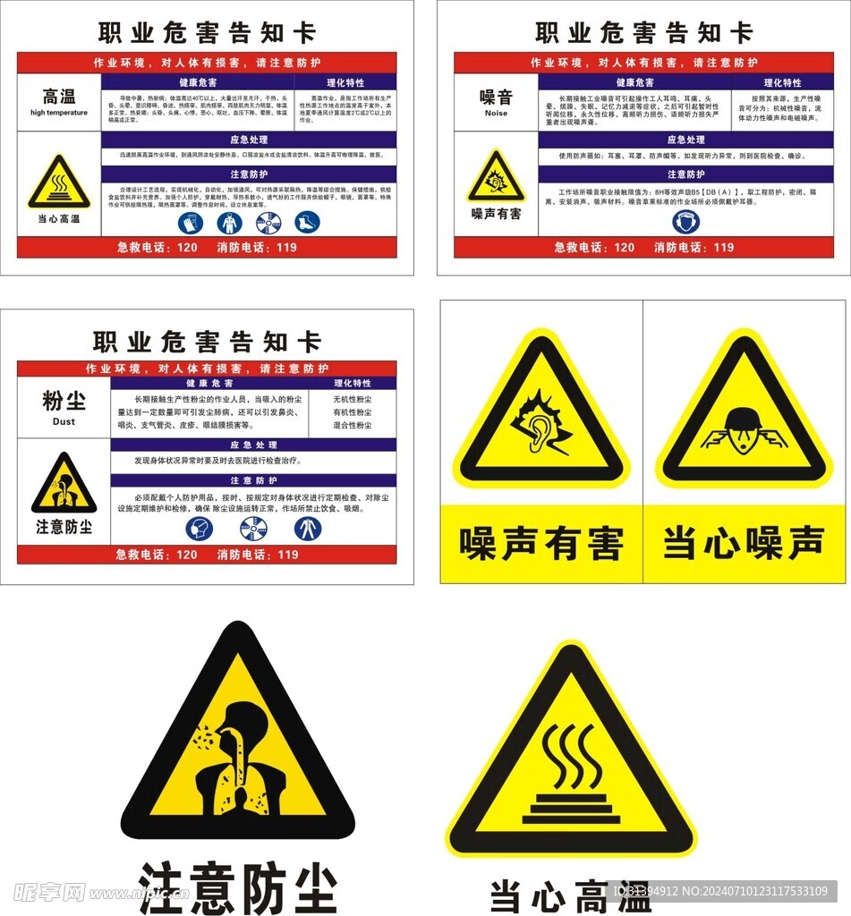 职业危害告知卡