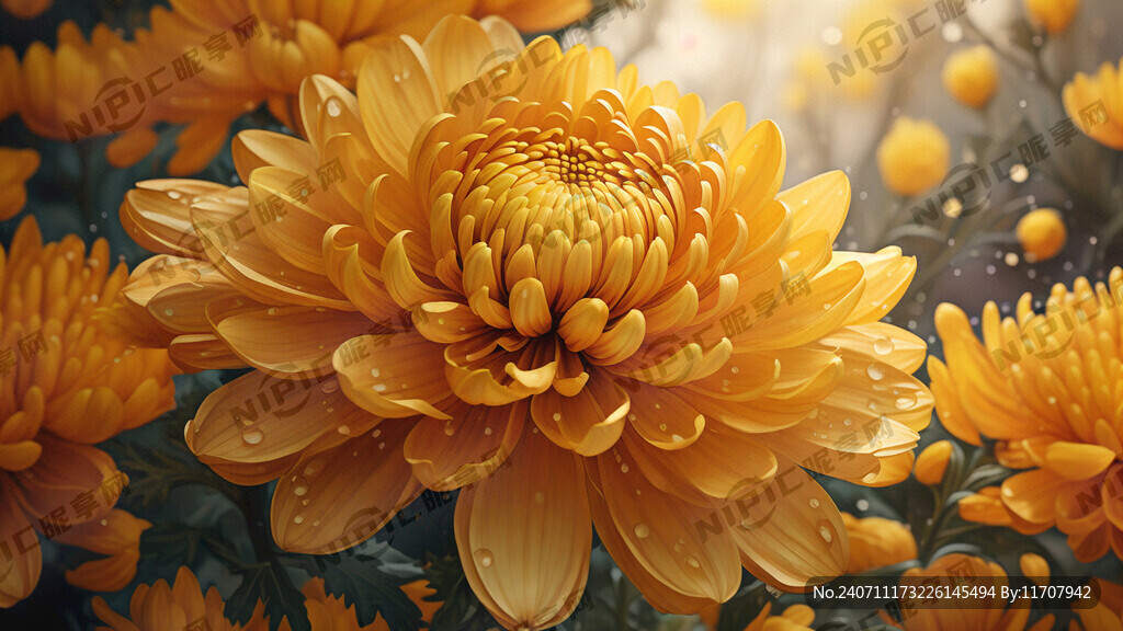黄色菊花