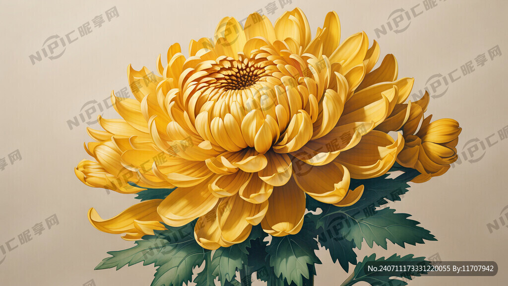 黄色菊花