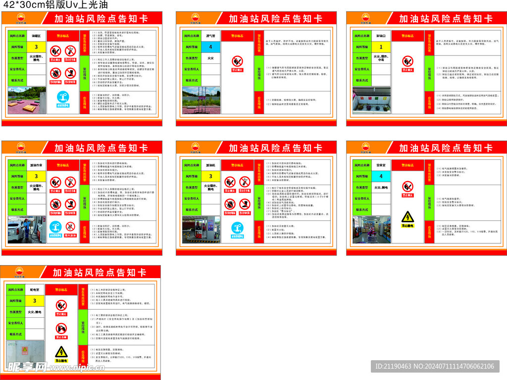 加油站风险点告知卡