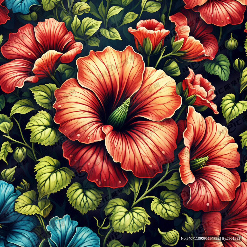 牵牛花背景图