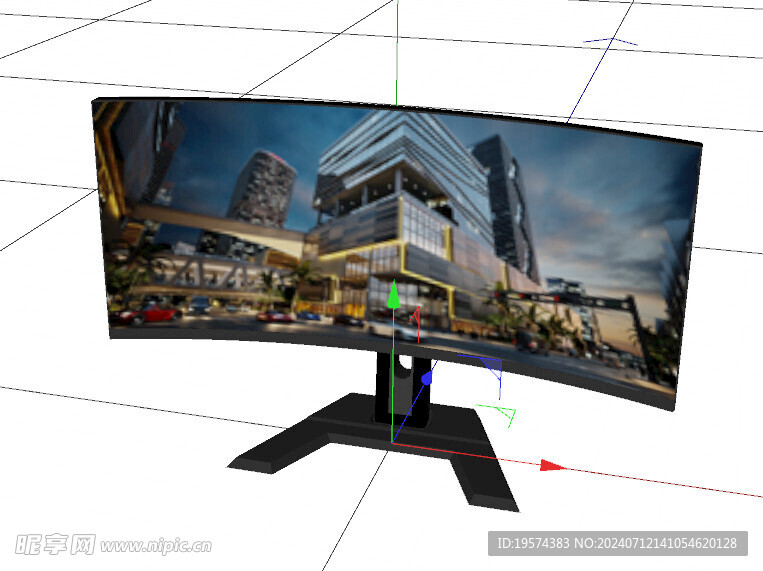 C4D模型 显示器