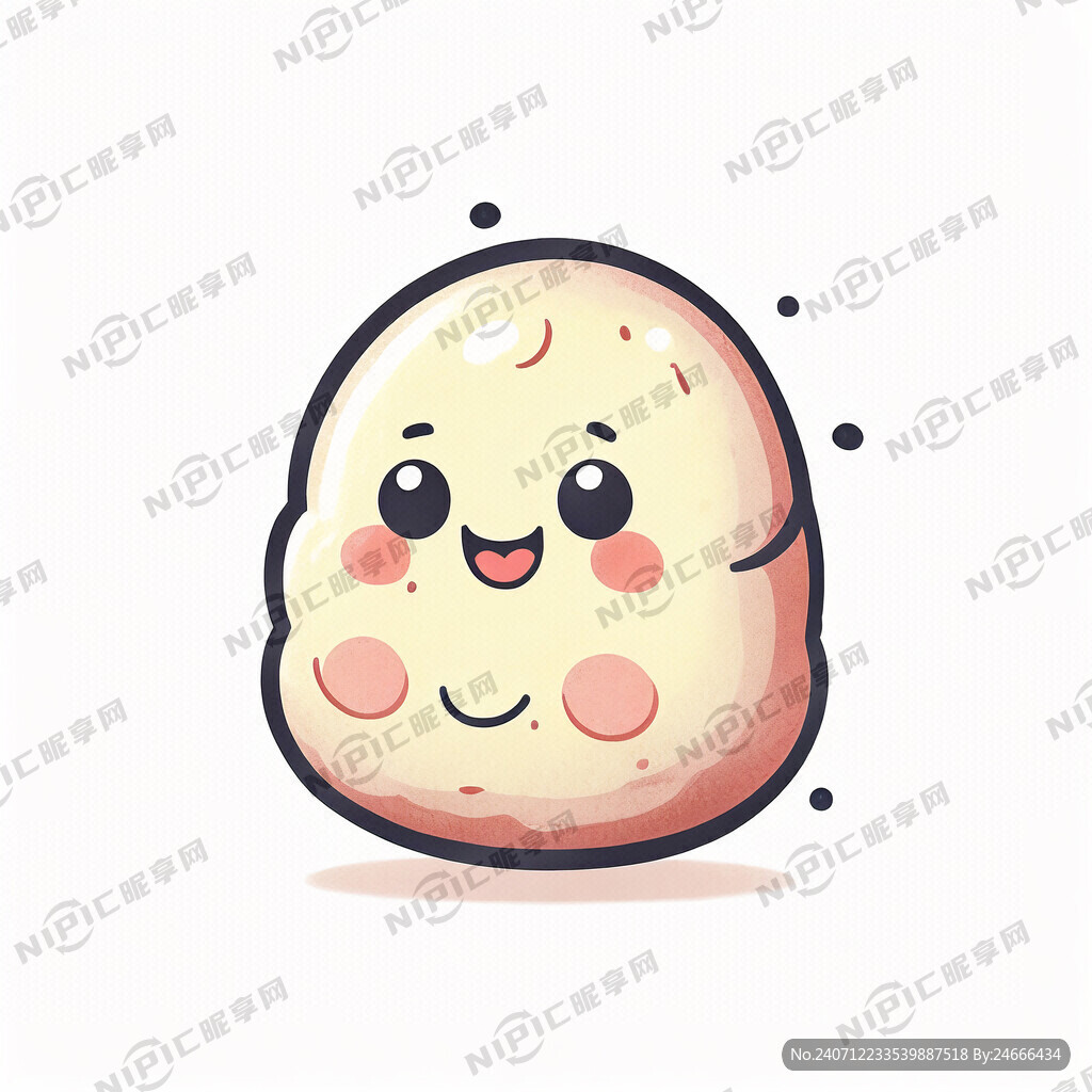 可爱卡通馒头标志