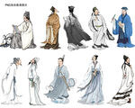 古风人物手绘