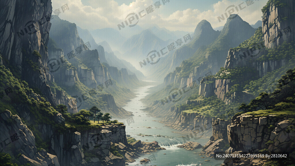 山峡风光