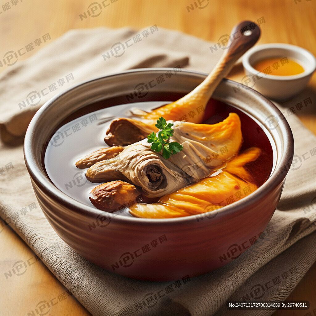 浓缩鸡汤 鸡汤颜色做背景