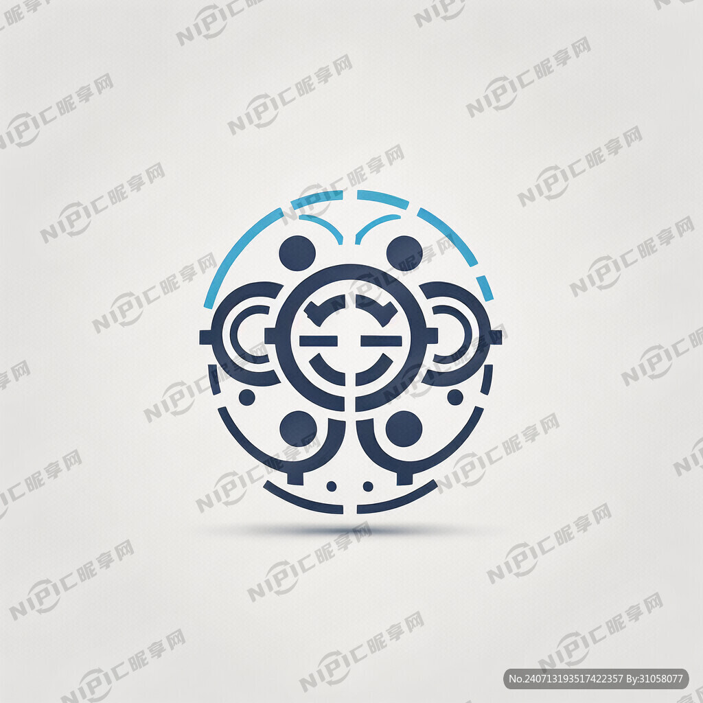三个圆圈公司标志 科技风 简约