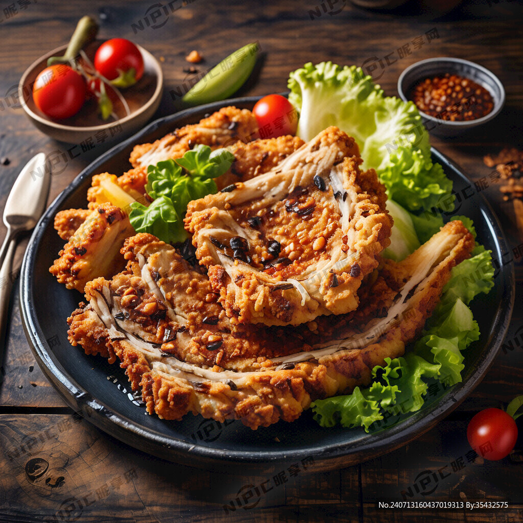 香酥鸡排 油炸 小吃