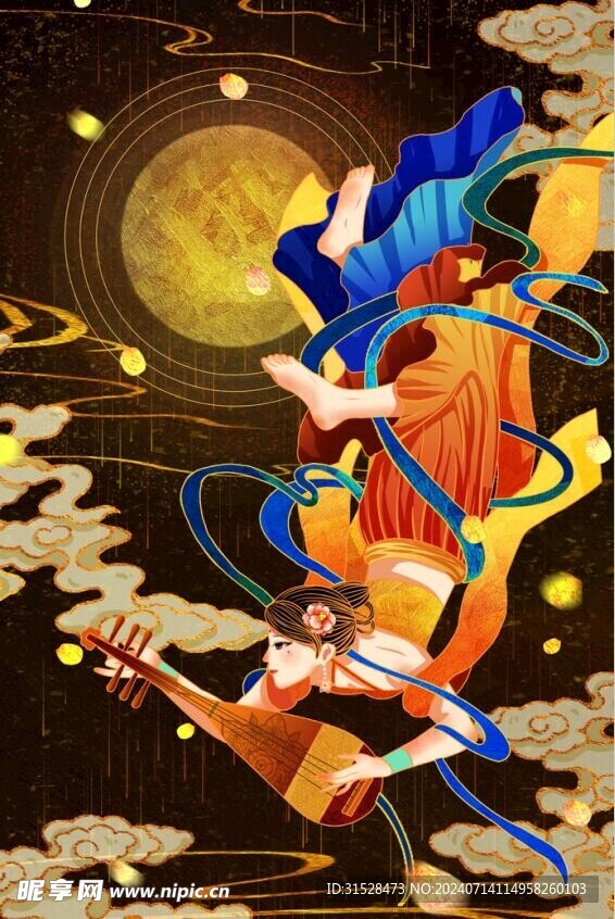 敦煌 古装美女 飞天 
