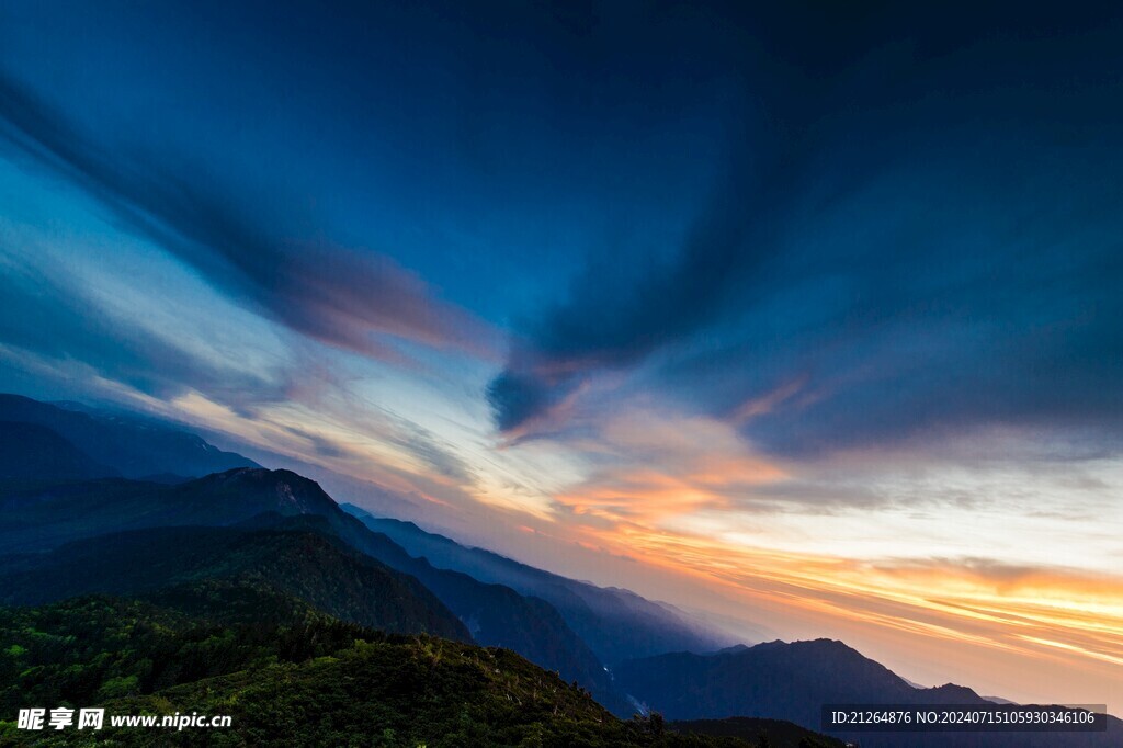 黄昏的天空