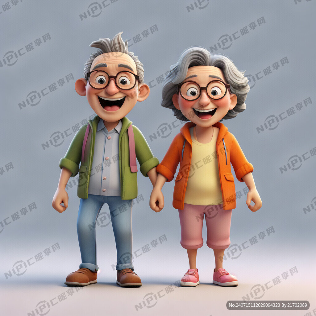 卡通形象 卡通形象 建模 父母