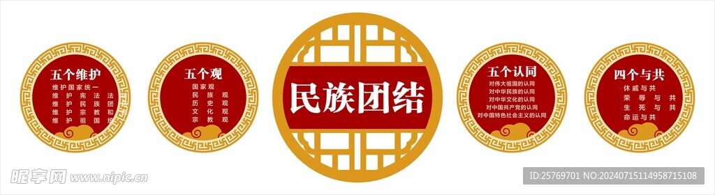 民族团结党建文化墙