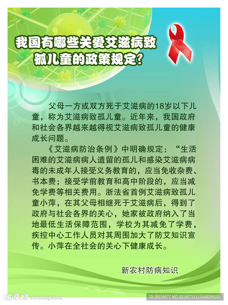          艾滋病展板 