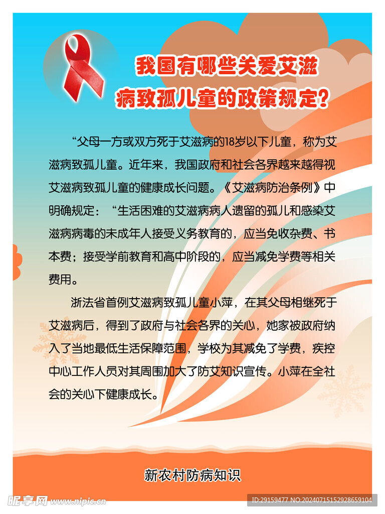          艾滋病展板 