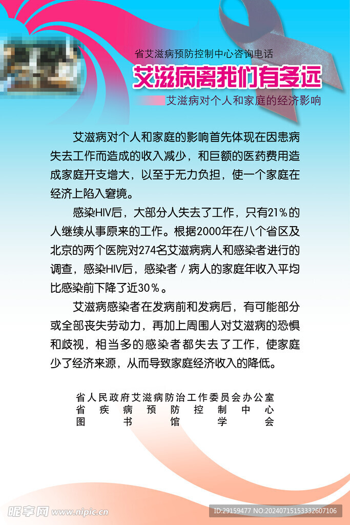          艾滋病展板 