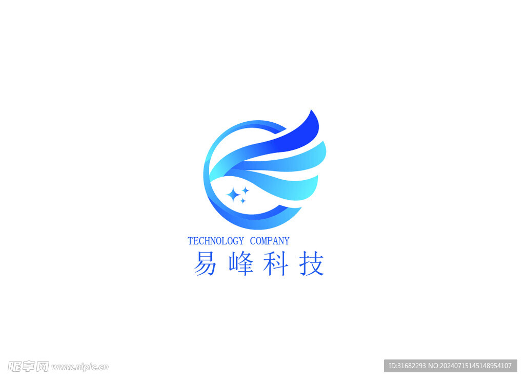 时尚大气简约科技企业logo设