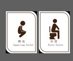卫生间提示牌