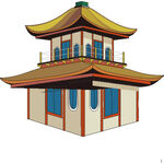 古风阁楼房屋楼阁古代建筑