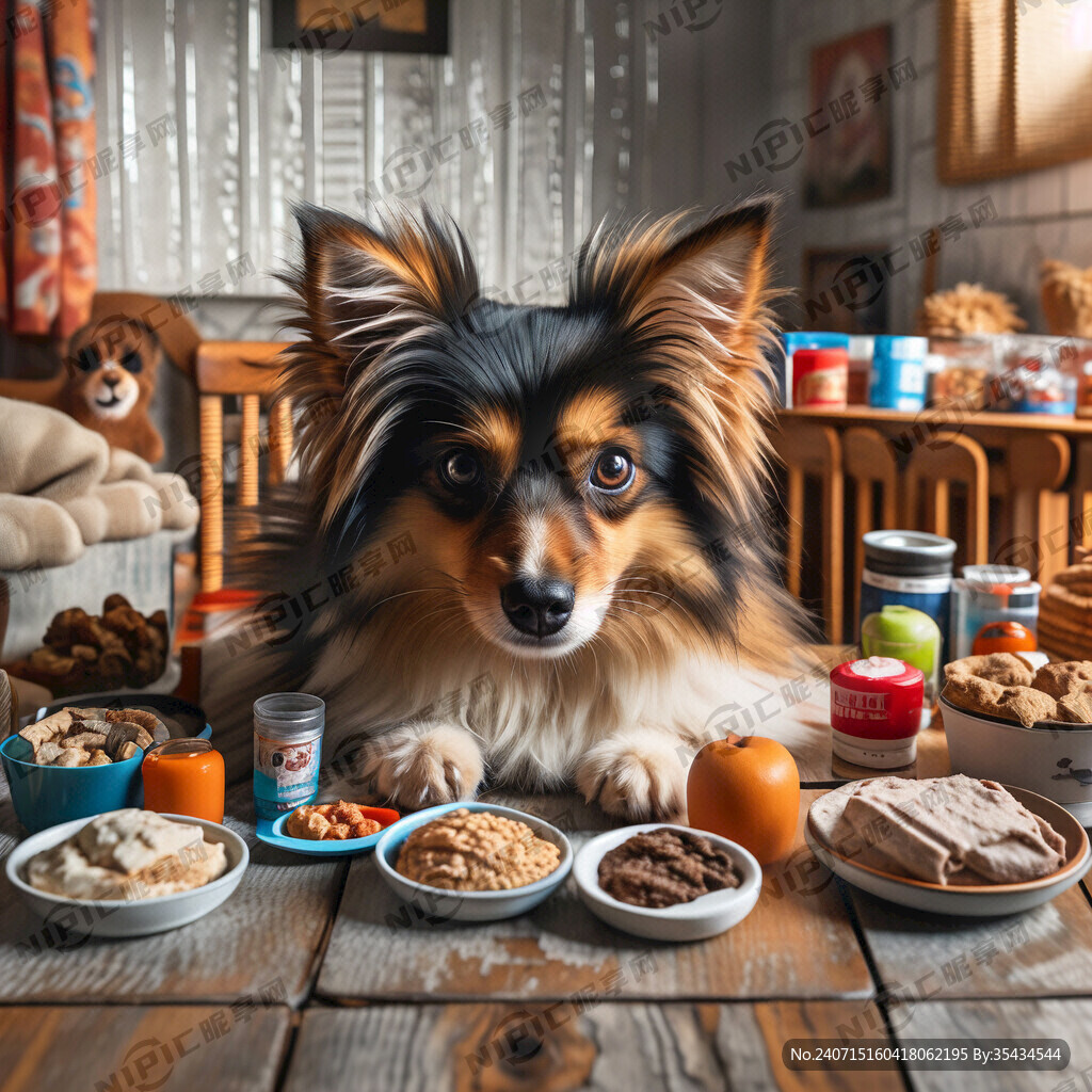 生成宠物食品的图片