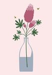扁平花瓶与花插图
