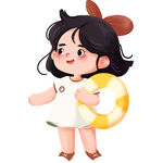 女孩卡通