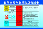 有限作业空间风险点告知卡