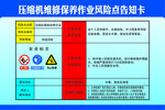 压缩机维修保养作业区风险点告知