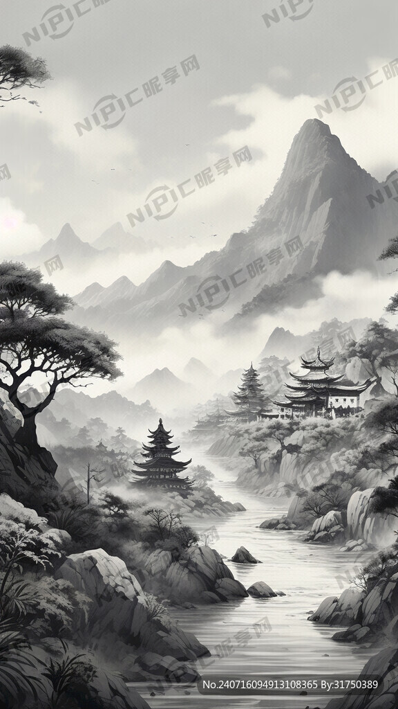 茶山 细节丰富 儿童插画 平面