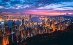 香港城市风光夜景