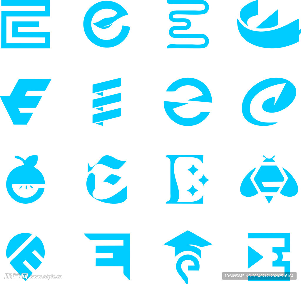 个性字母logo