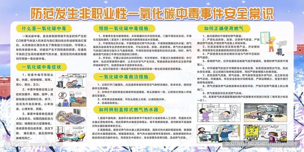预防一氧化碳展板