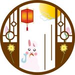 中秋素材插画         