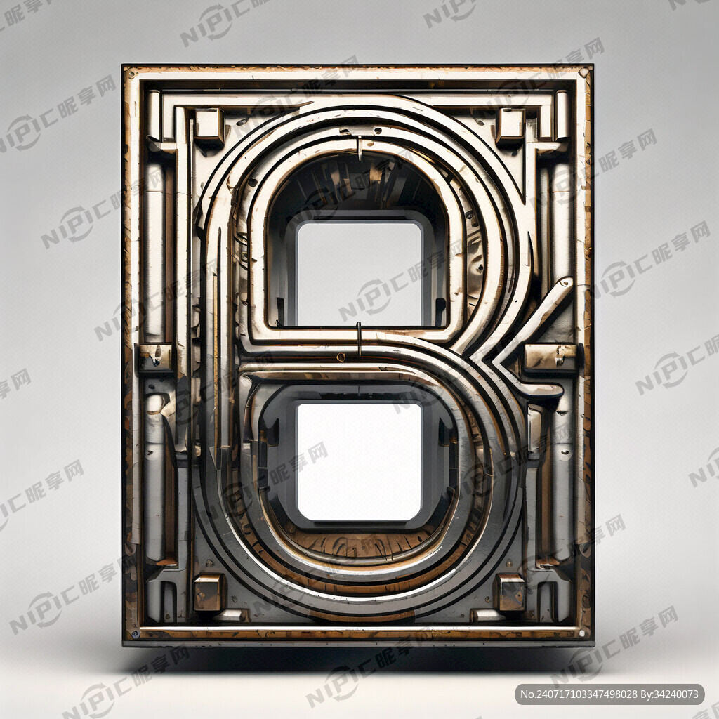 金属立体 两个字广告 用中文