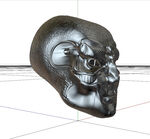 C4D模型 骷髅