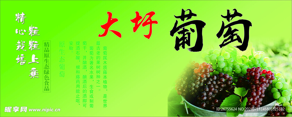 大圩葡萄标签