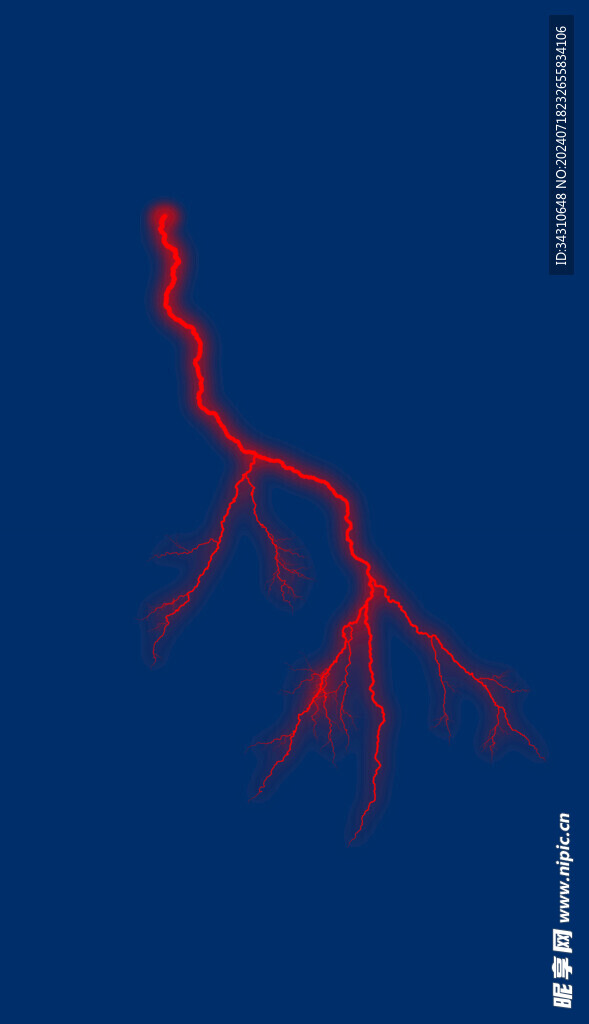 闪电雷电电闪雷鸣电流免抠元素