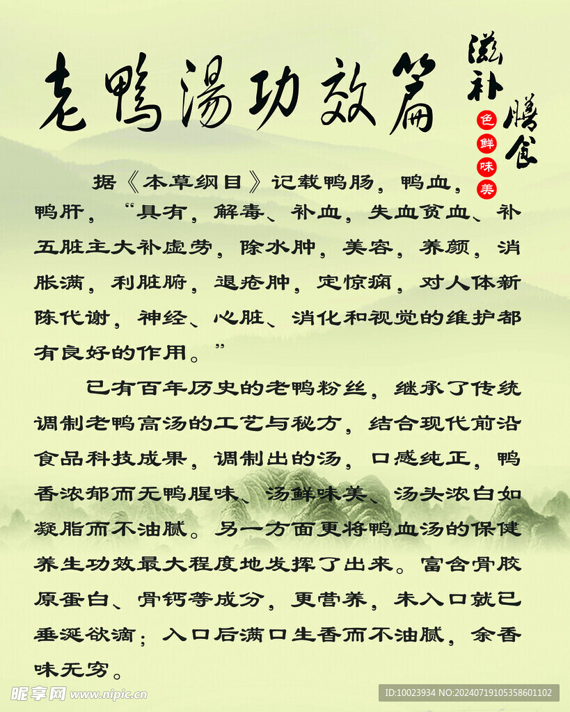 老鸭汤海报