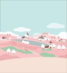 粉色小山坡