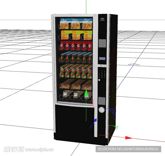 C4D模型 自动贩卖机 