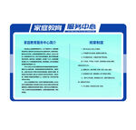 制度展板蓝色异形文化墙