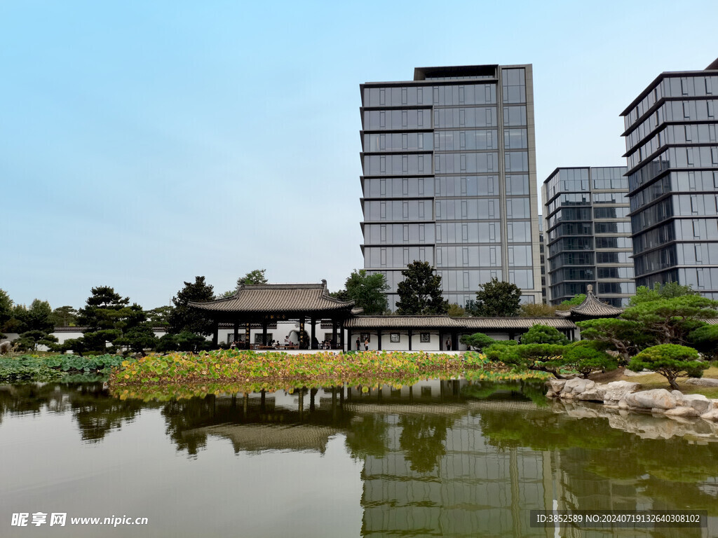 古建筑公园风景