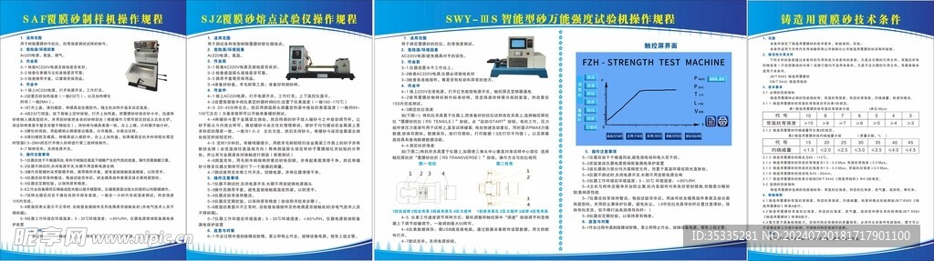 覆膜砂制样机操作规程 技术条件