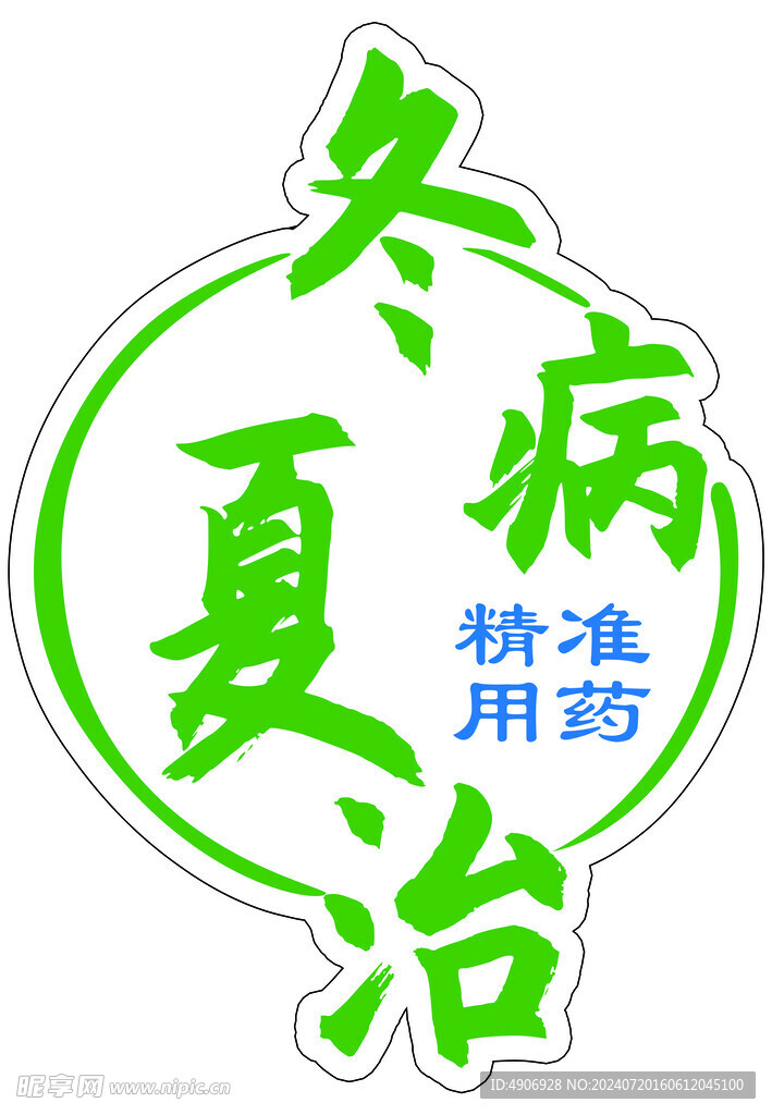 冬病夏治 门贴