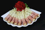 五花肉金针蘑