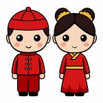 简约婚礼人物