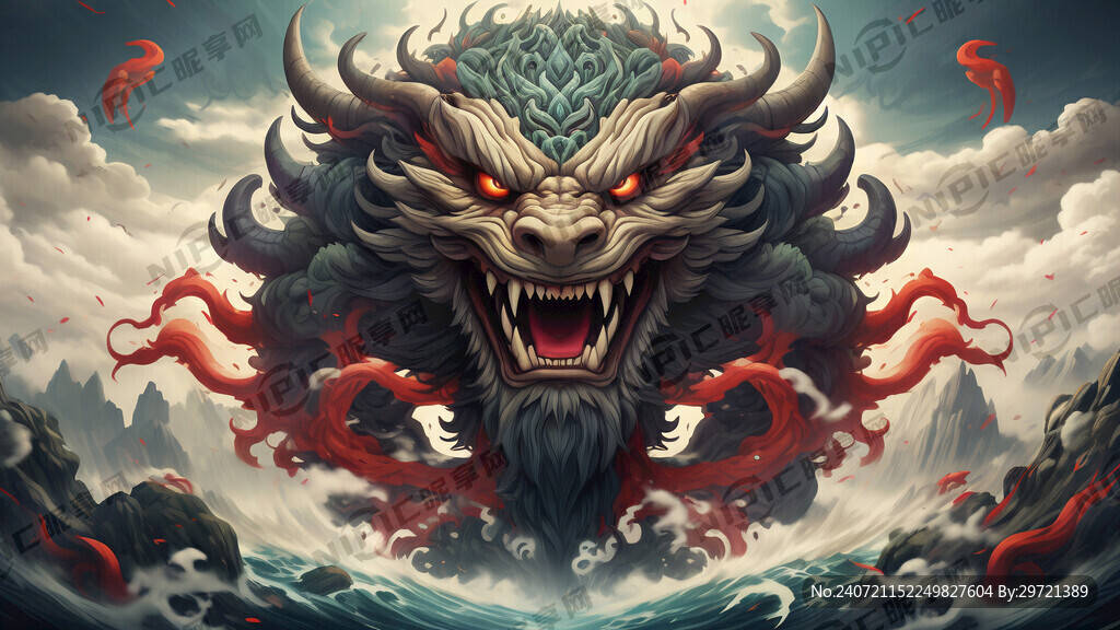 怪物饕餮头像 俯瞰苍生唯我独尊