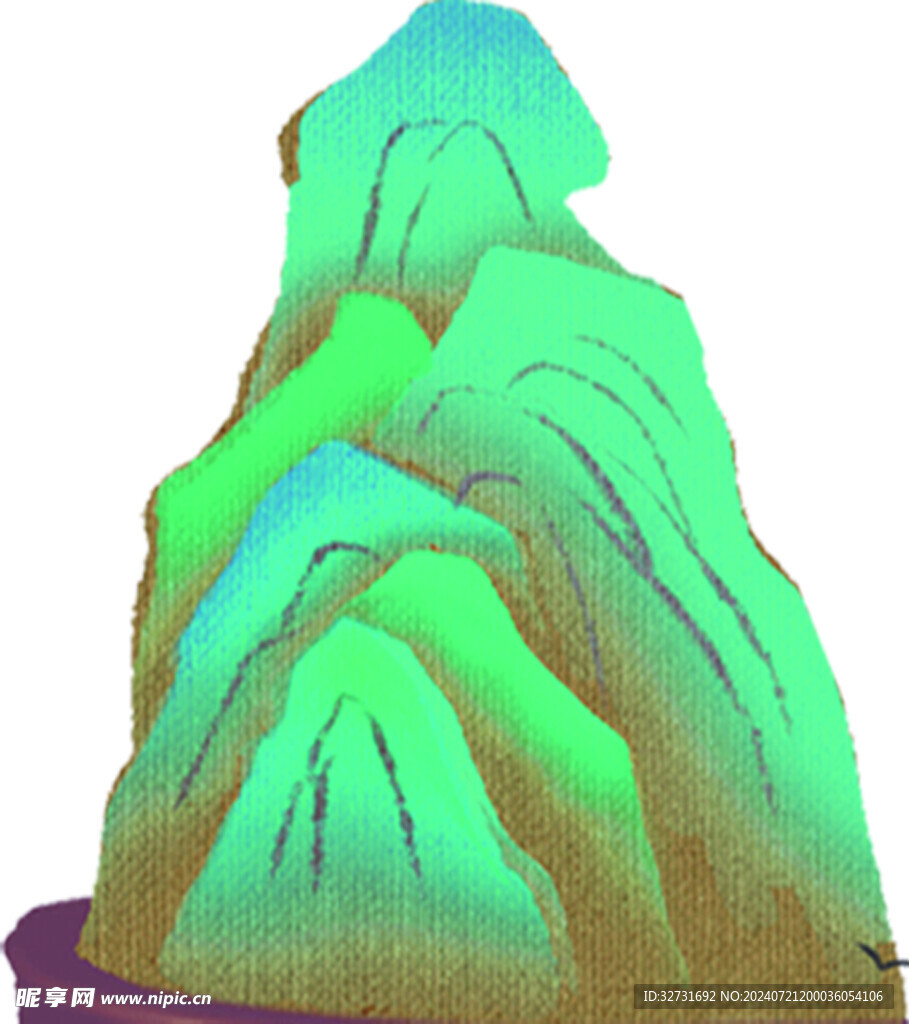 中国风山